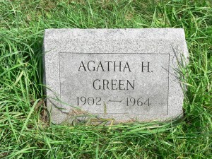 Agatha Green.headstone