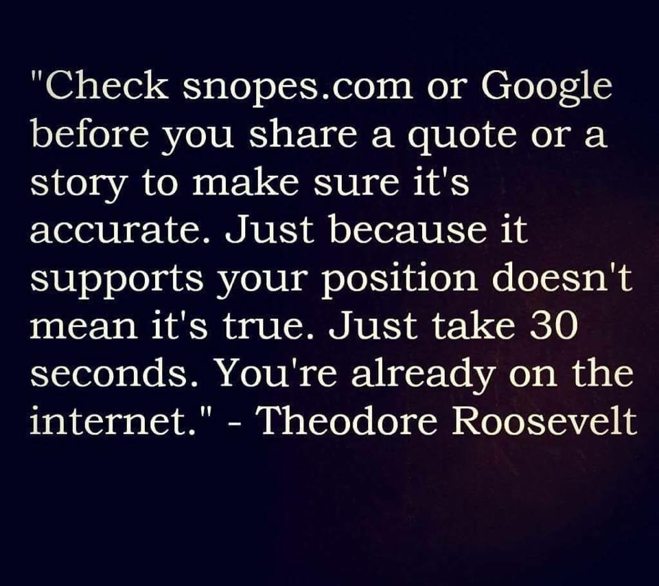 Check snopes