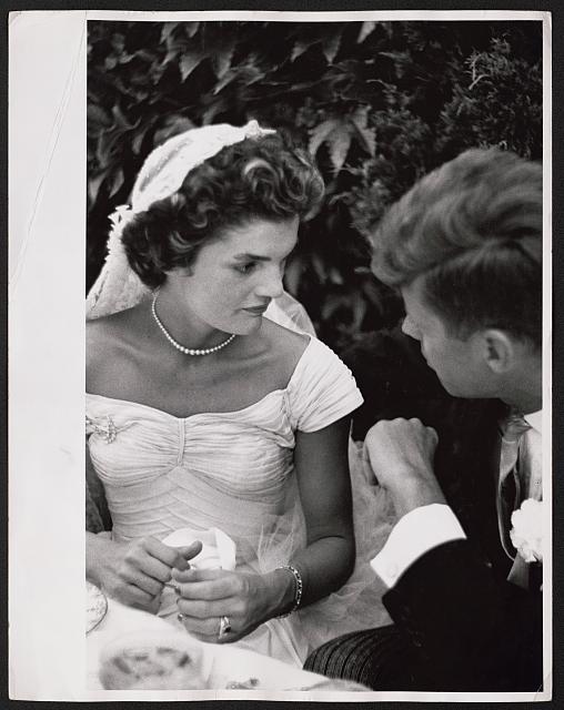 Jackie and John Kennedy wedding