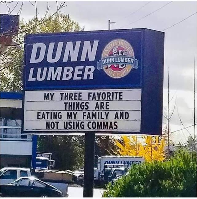 Dunn lumber sign
