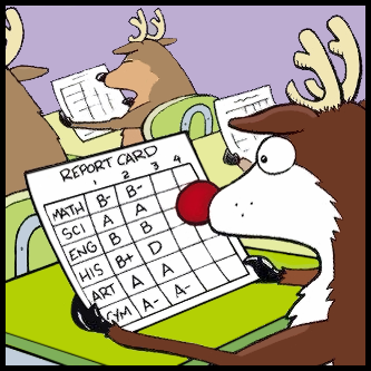 Rudolph's Report Card - Imgur.com