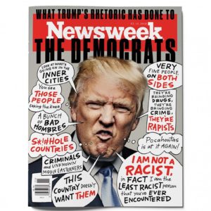 Trump.racist..Newsweek cover