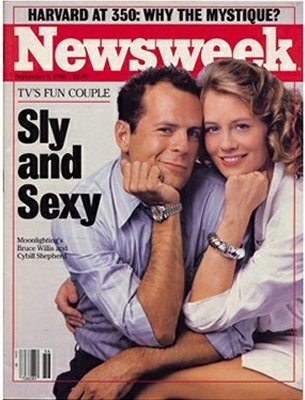 Cybill Shepherd.Bruce Willis.Newsweek