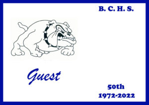 BCHS nametag 1972-2022
