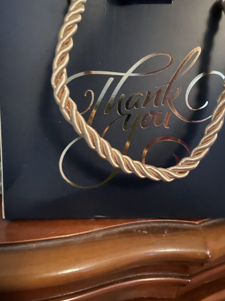 thank you gift bag